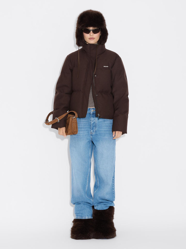W Tech Wool Down Jacket  Dk. Brown
