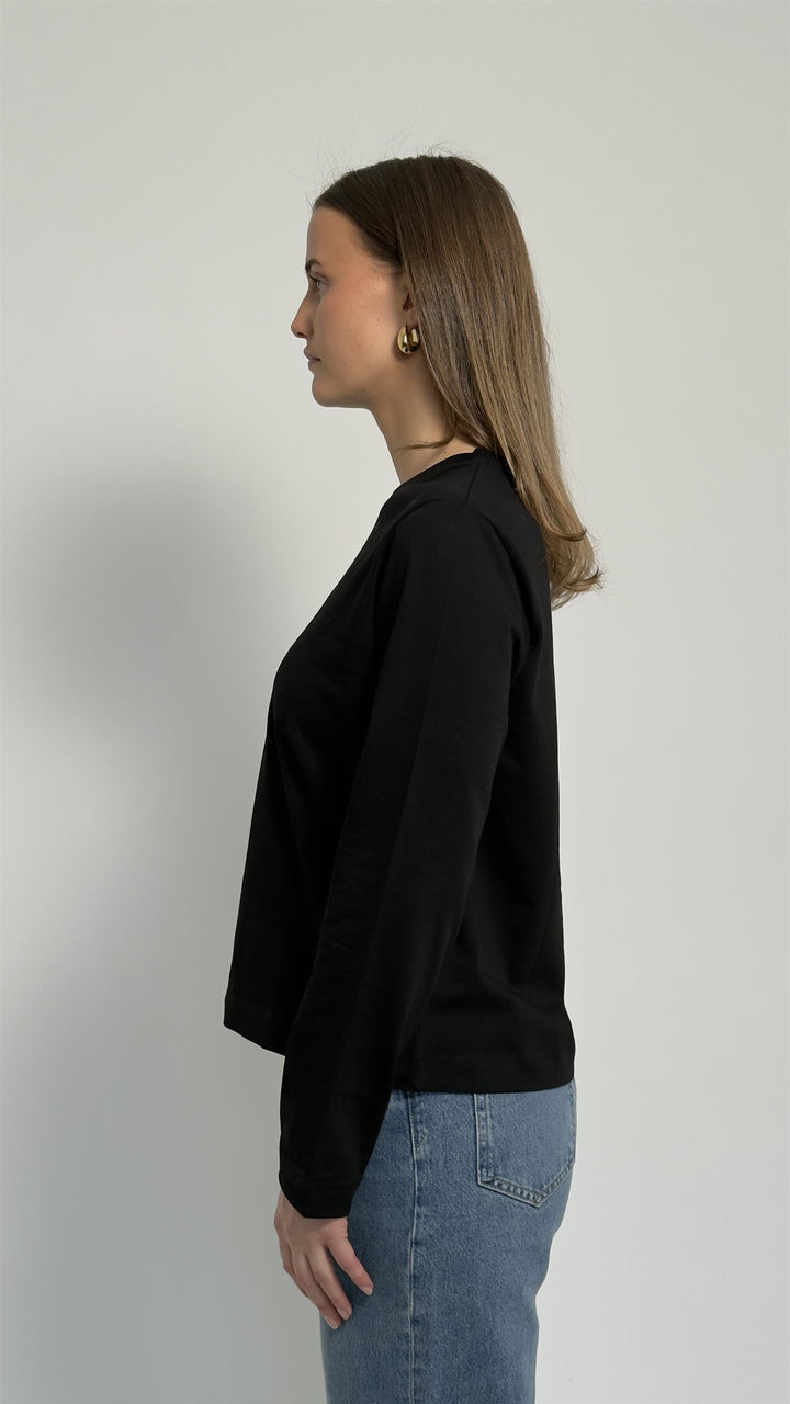 Sacamino Ls T-Shirt 6024  Black