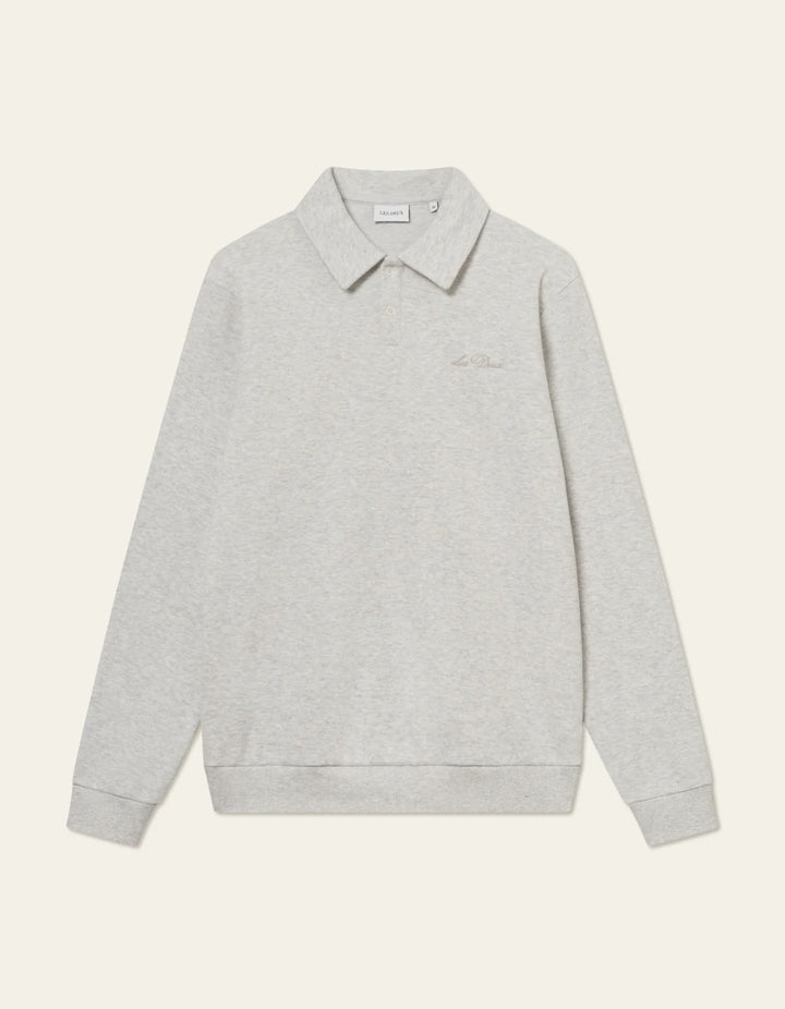 Ben Polo Piqué Sweatshirt  Snow Melange