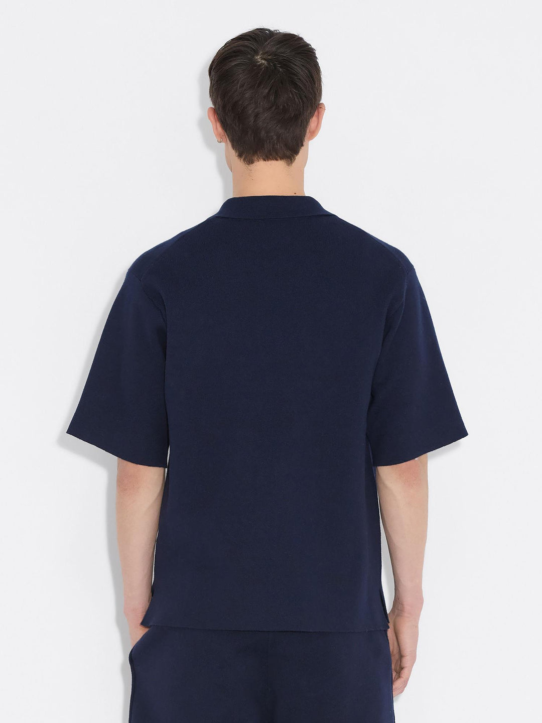 Summer Knit Zip Through  Navy