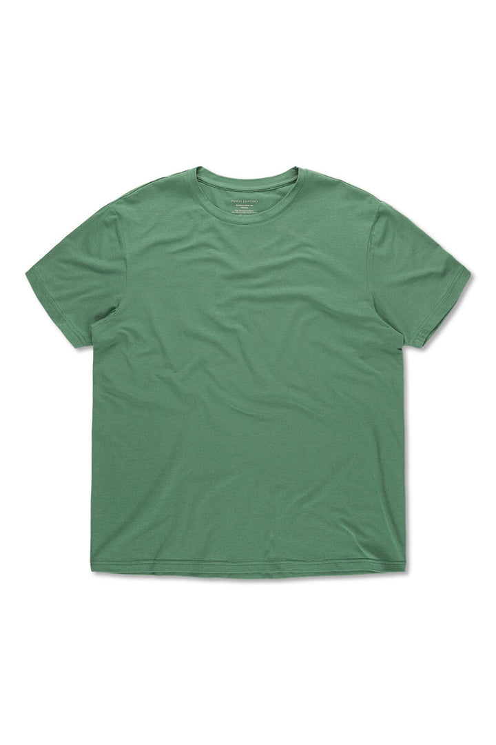 BAMBOO/COTTON TEE CREW  Earth Green