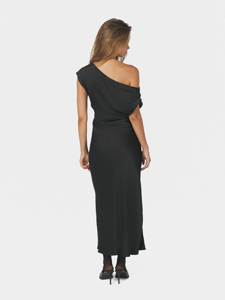 Lilith Heavy Sateen Dress Black