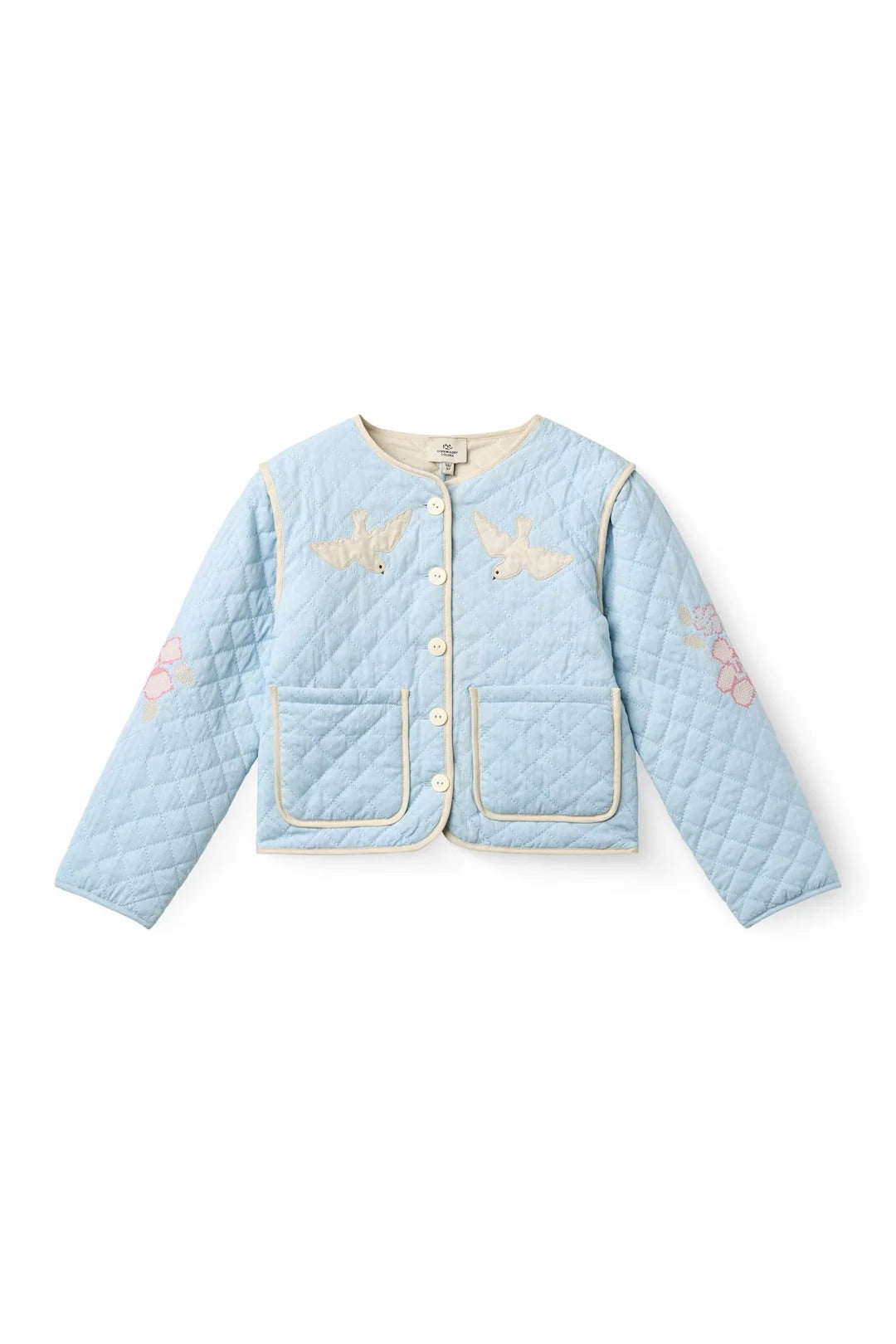 QUILTED JACKET  Lt. Blue Comb.