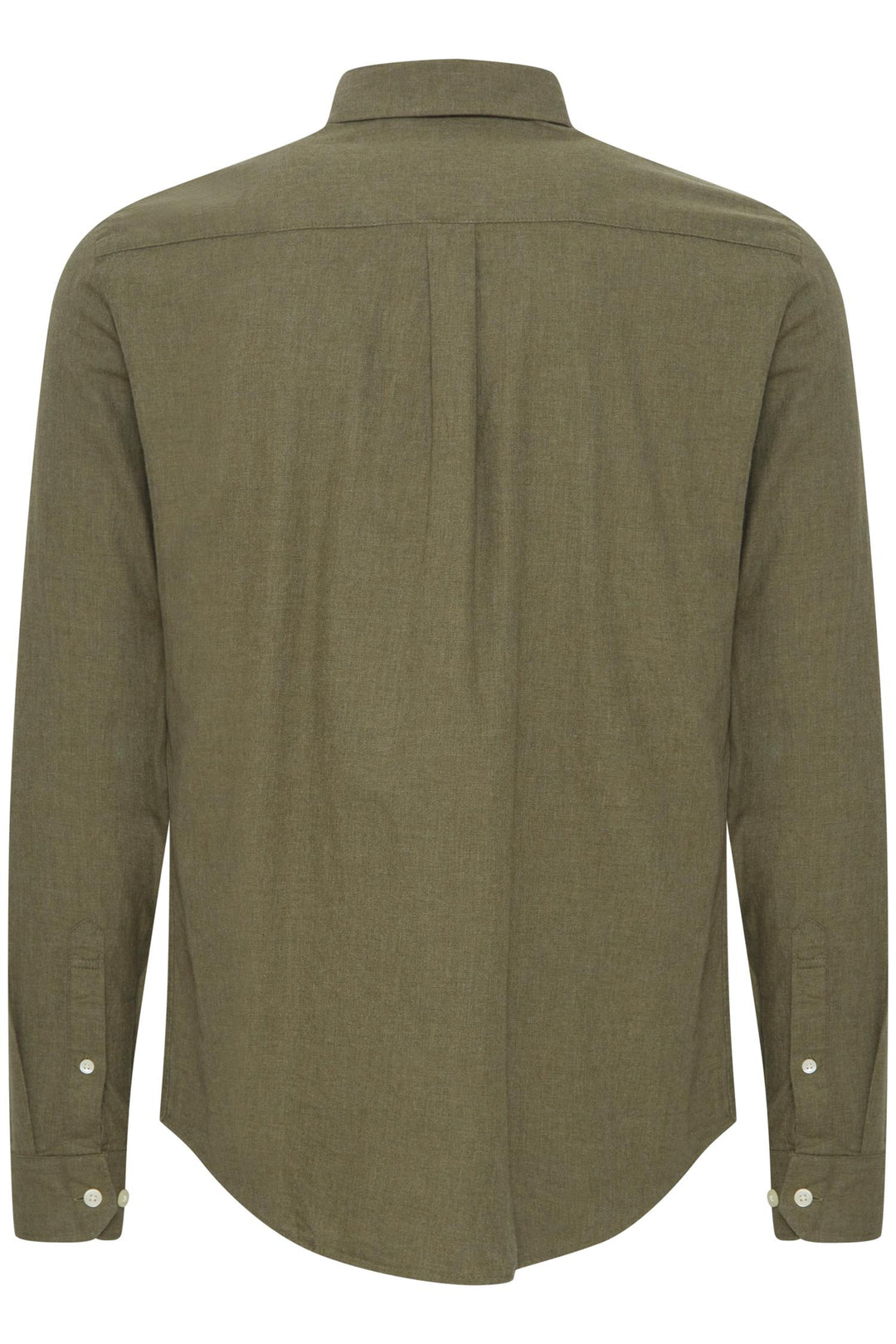 ANTON LS BD fil a fil shirt  Burnt Olive Melange