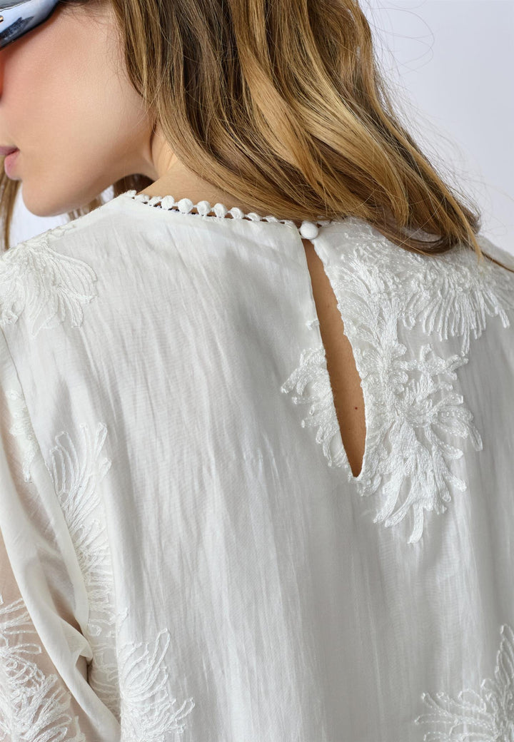 NeaCC SS O-Blouse  White