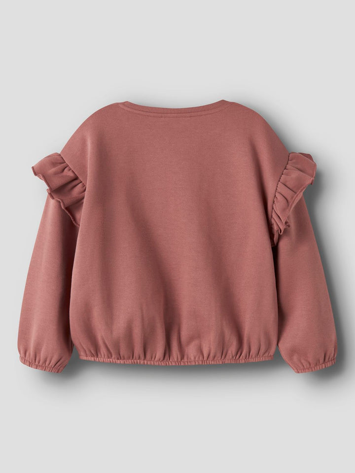 kilano Ls Loose Sweat Bru  Mellomrosa