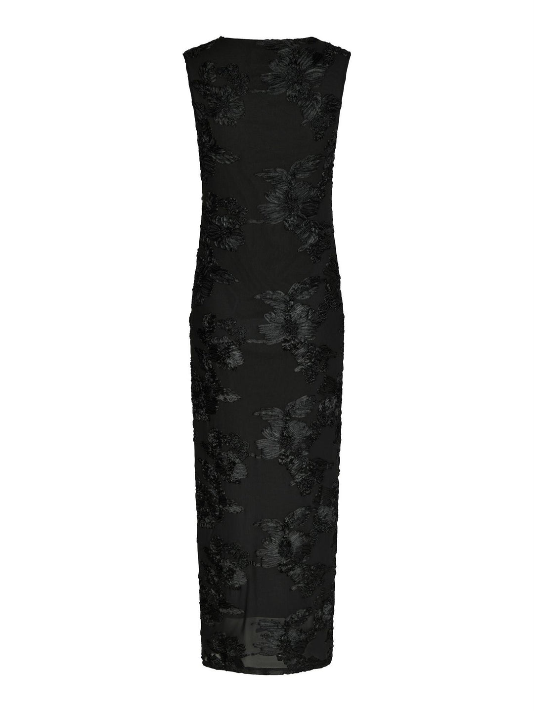 TIRANNA BIG FLOWER MESH DRESS  Black