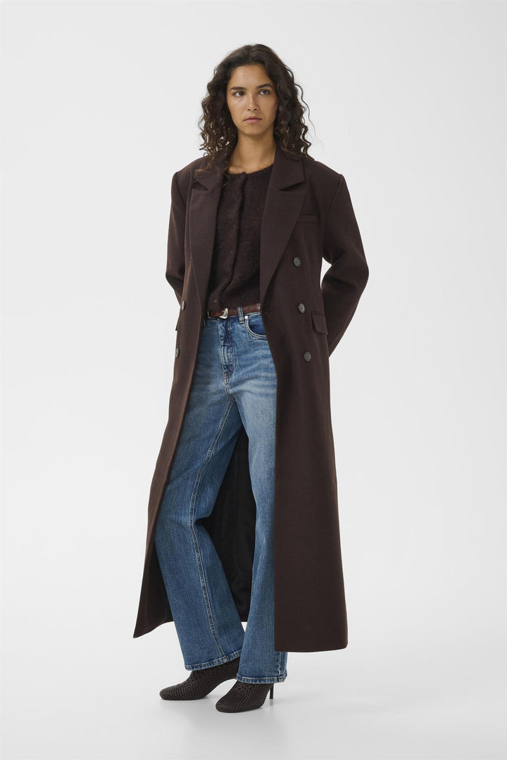 Gzvenja Long Coat  Ganache