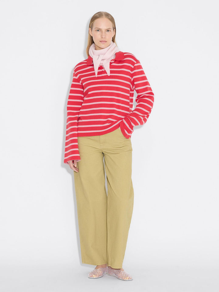 Sunny Polo  Red Stripe
