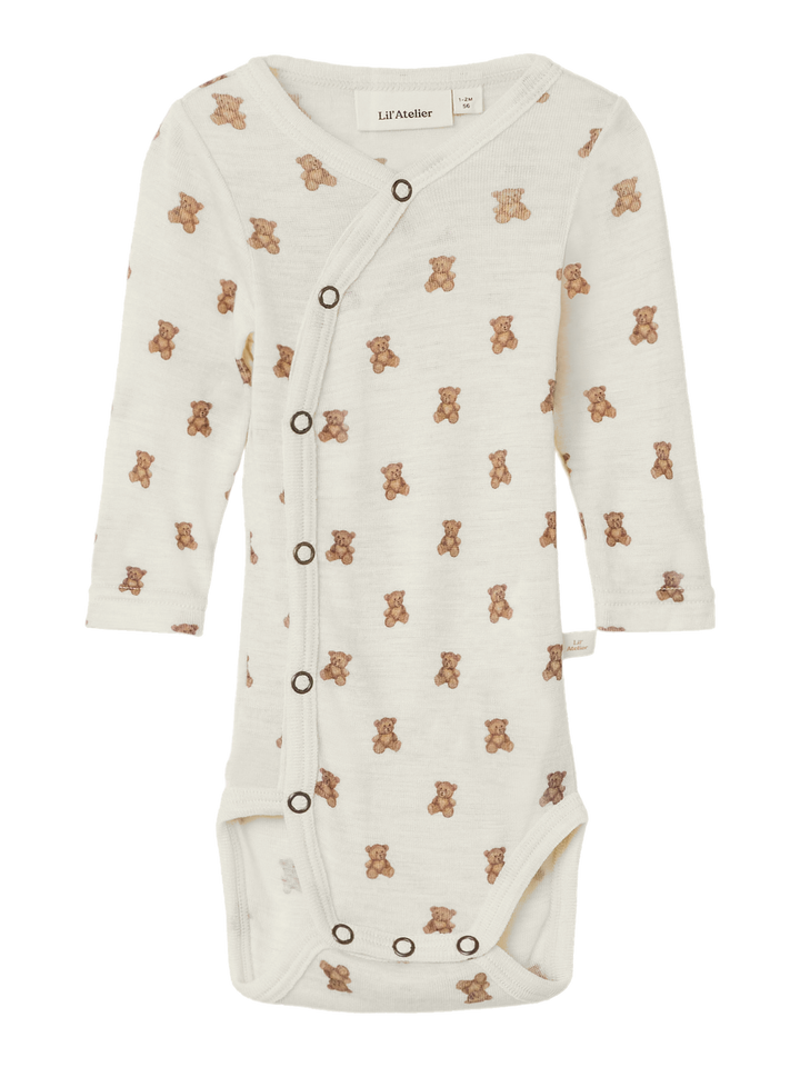 NBNNALU WO/MO LS SLIM WRAP BODY LIL  Offwhite