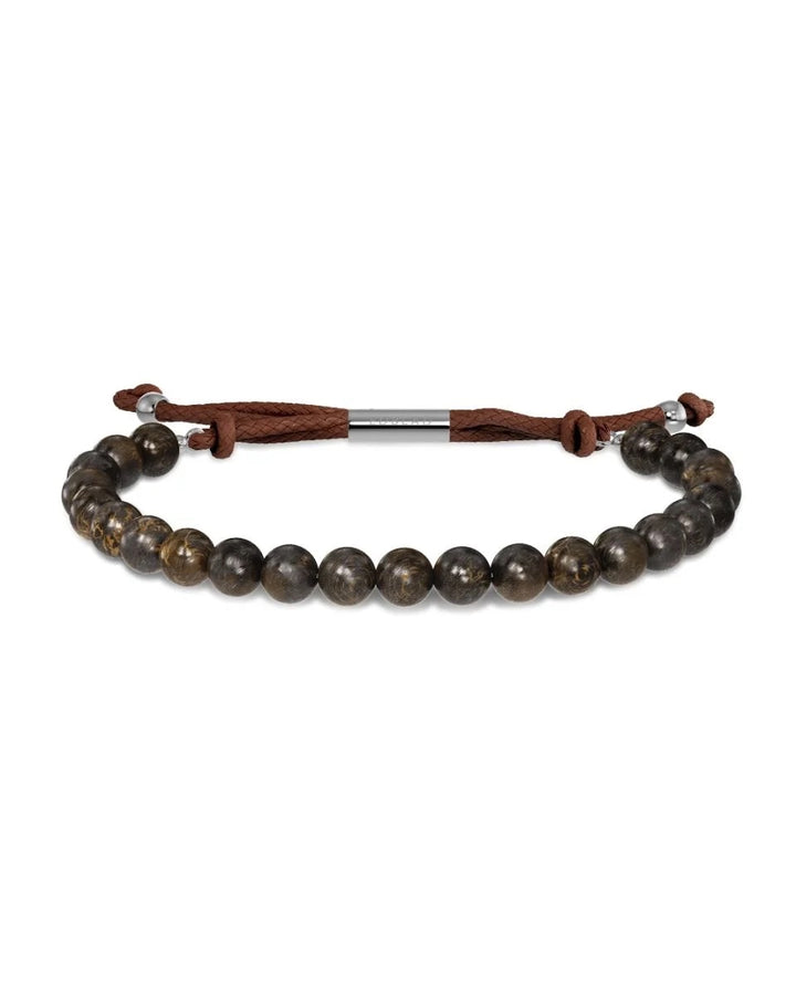 Avery Bracelet Brown Steel  Brown
