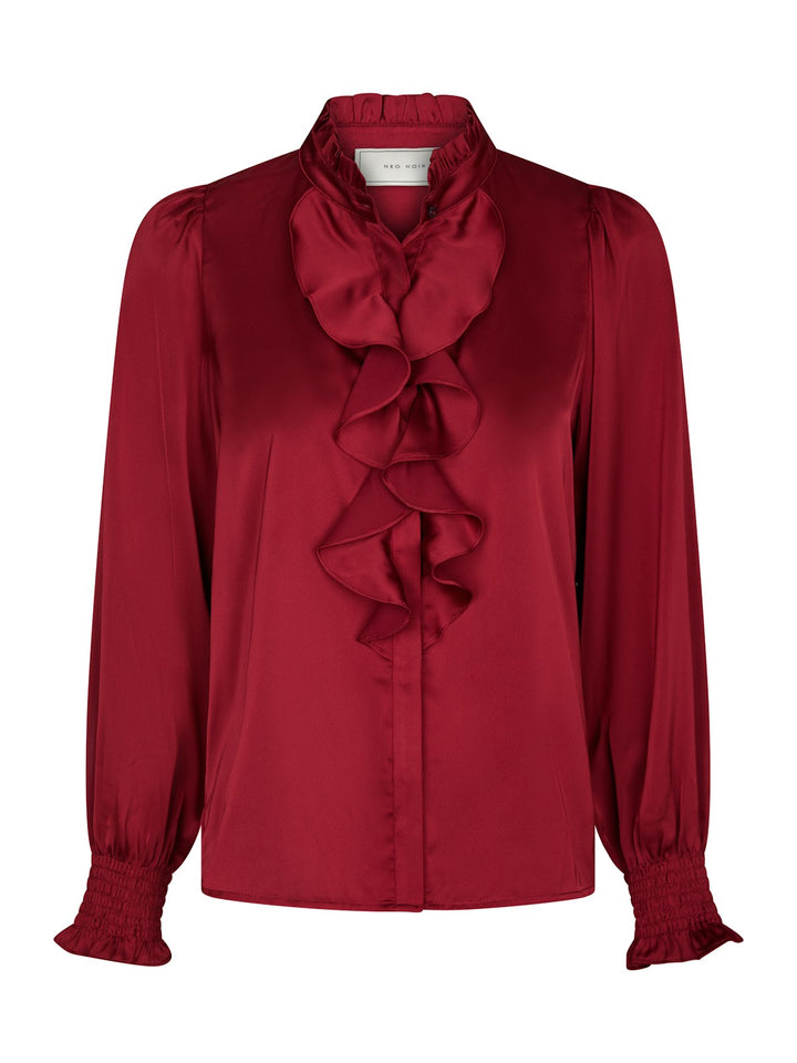 Zamola Blouse  Dark Red