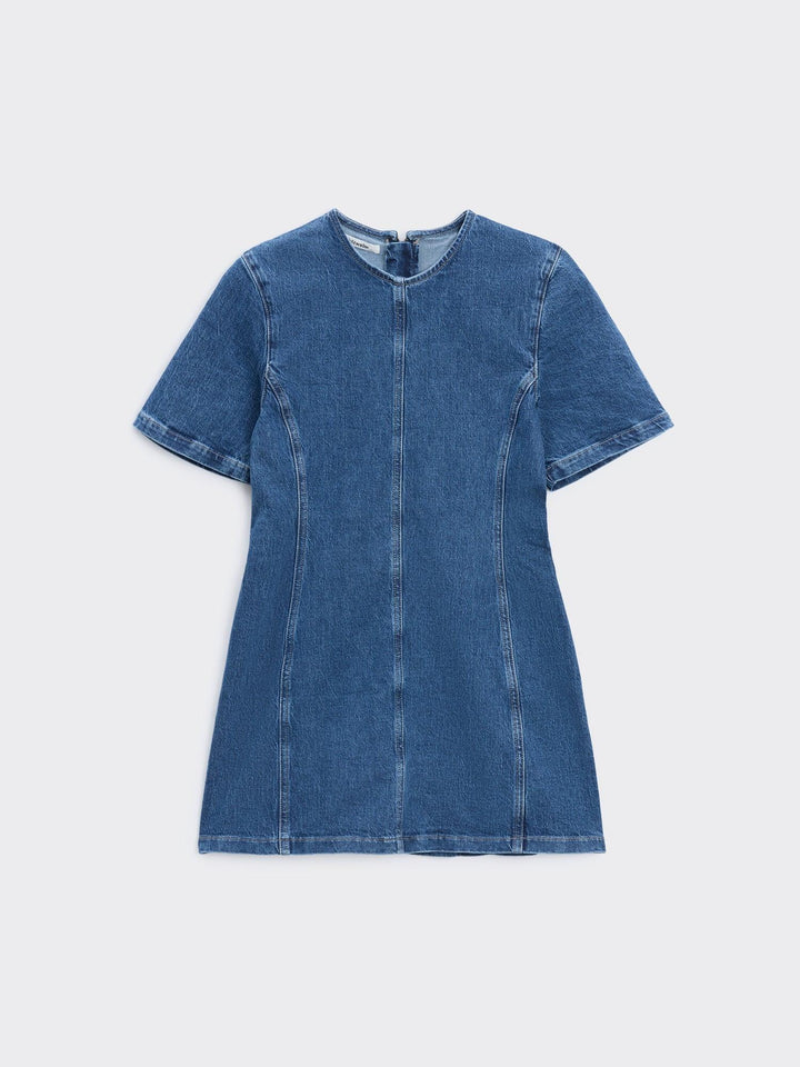 Short Denim Dress  Blue