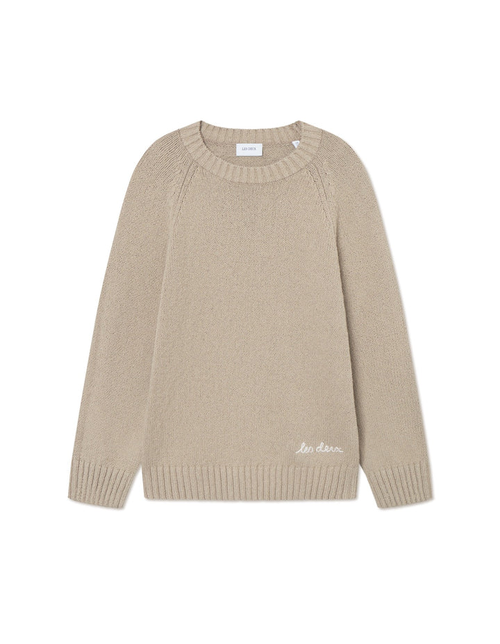 Brad Roundneck Knit KIDS  Dark Sand