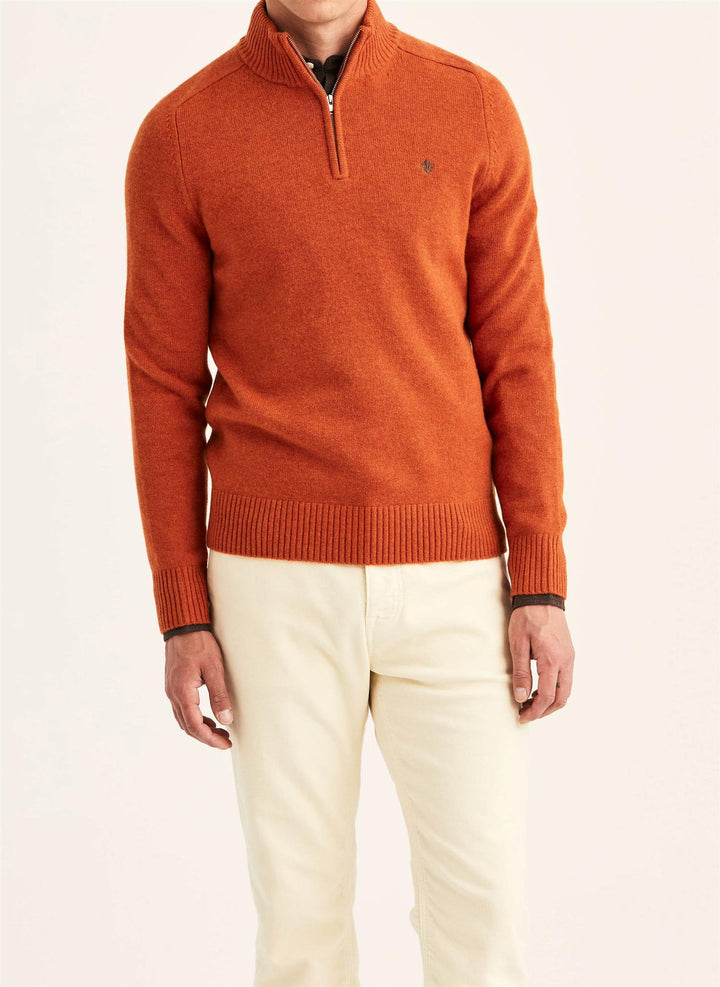 Hertford Half Zip  Orange