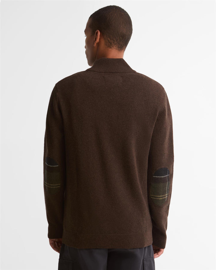 Barbour Holden Half Zip  Dark Oak