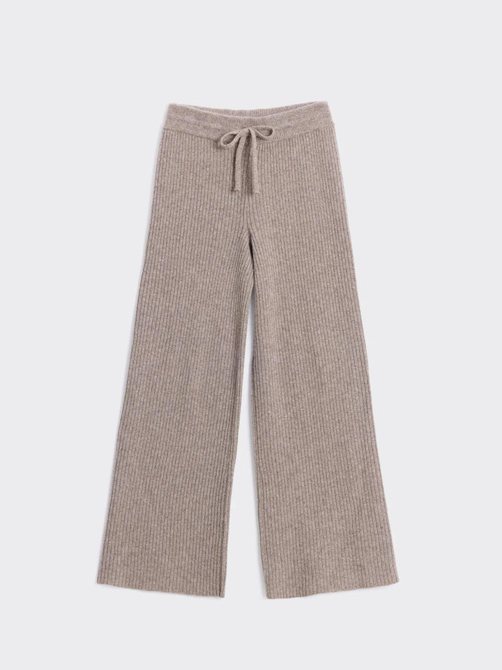 Amara Rib Trousers  Taupe