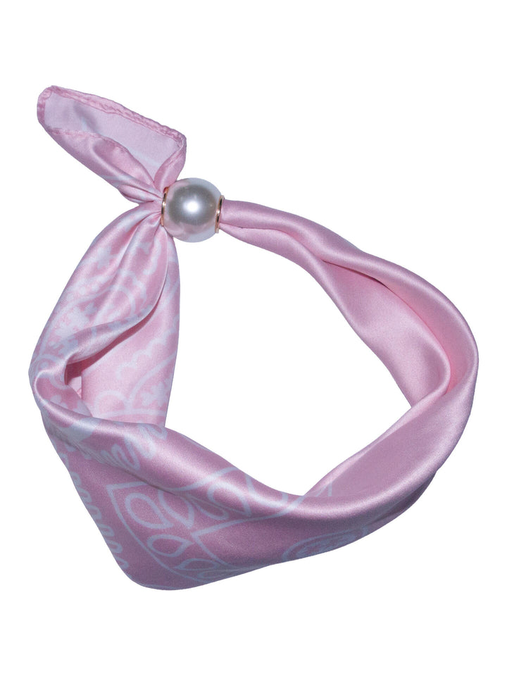 SKJERF PAISLEY M/PERLE  Rosa