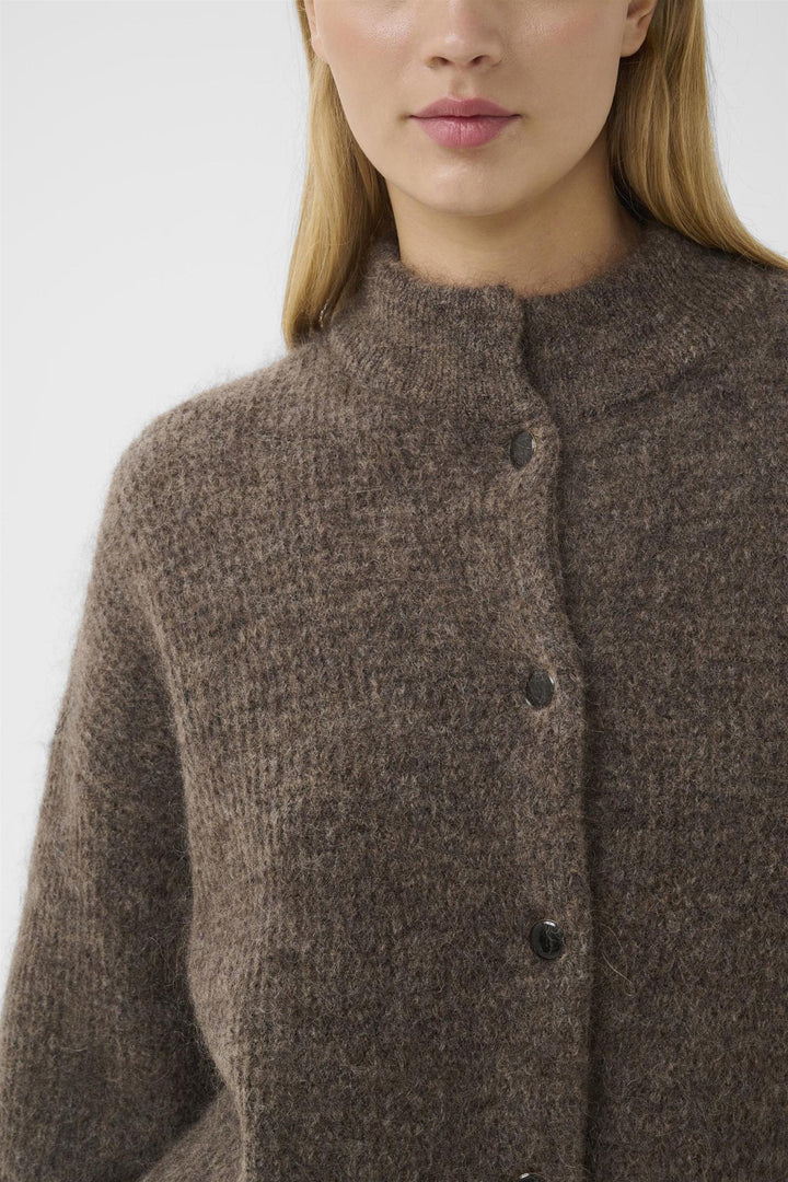 Debbie Cardigan  Chestnut Melange