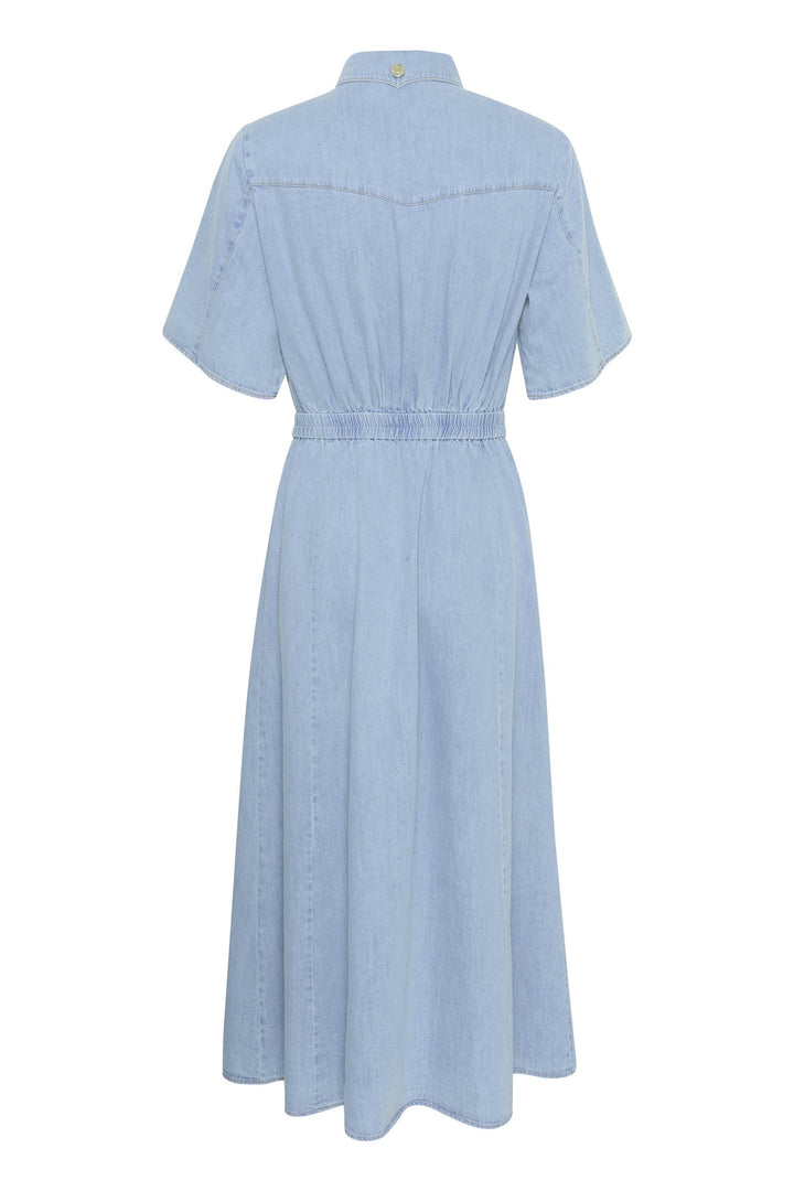 GZsauda SS long dress  Light Blue Washed