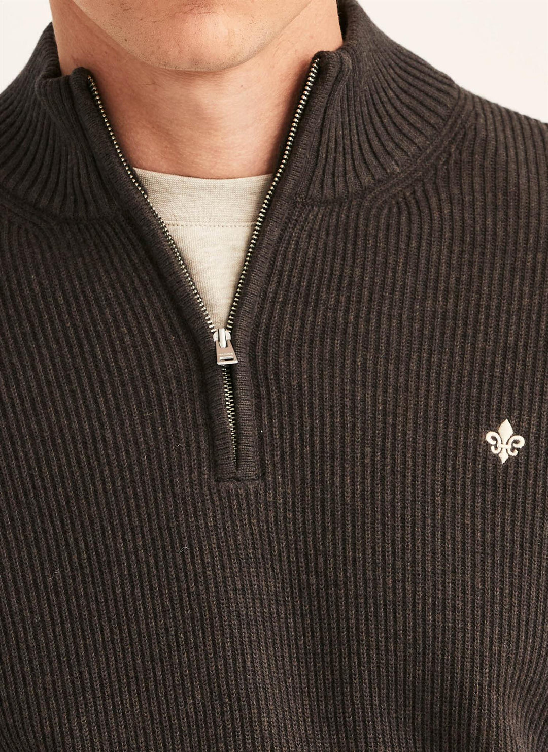Colin Half Zip  Brown