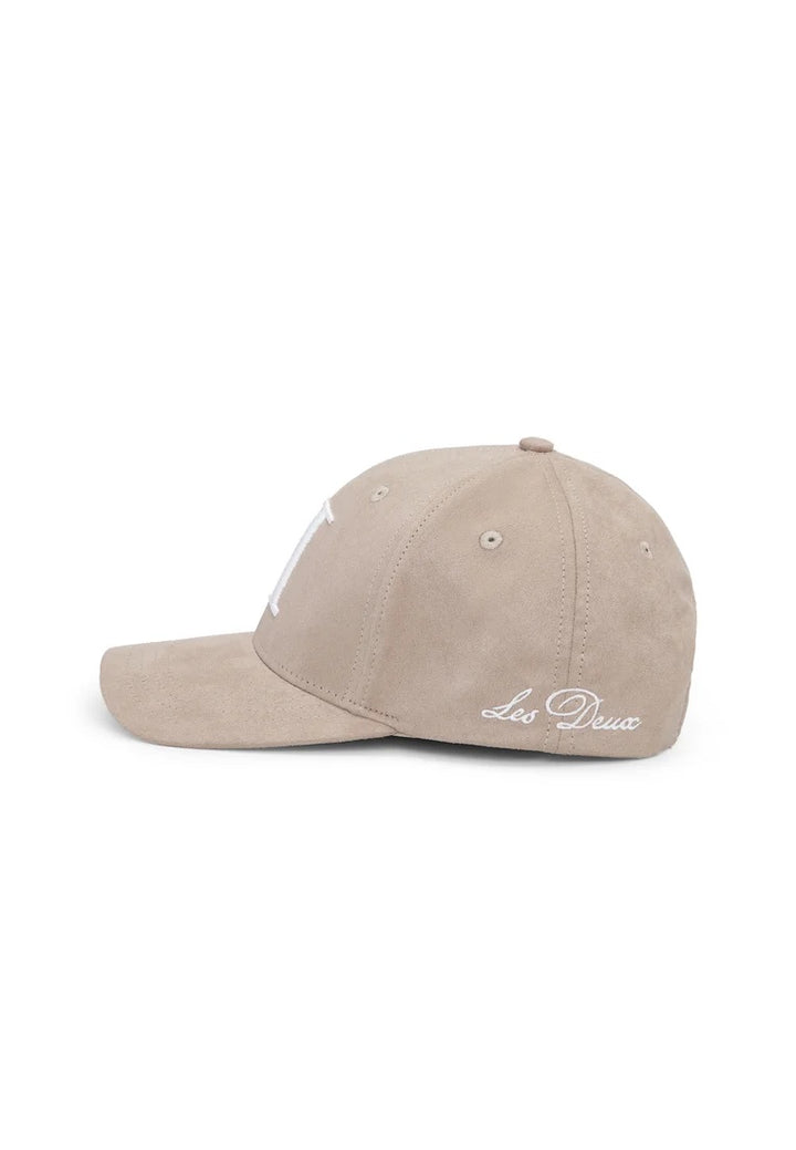Encore Suede Baseball Cap  Dark Sand