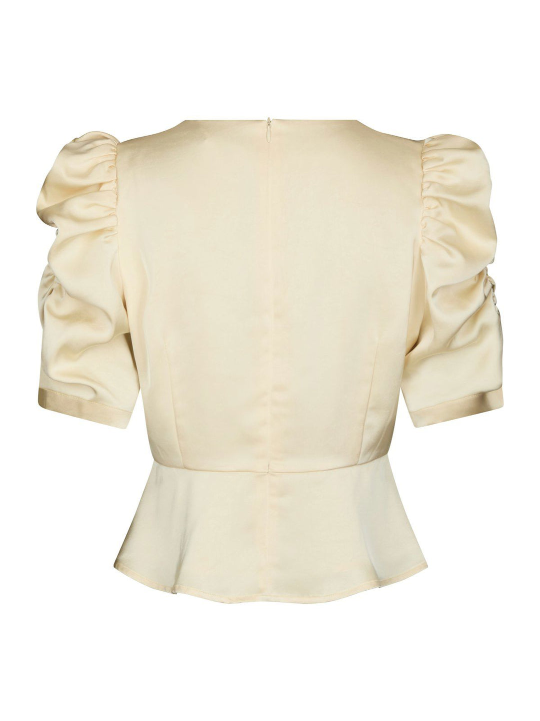 Benua Heavy Sateen Blouse  Light Yellow