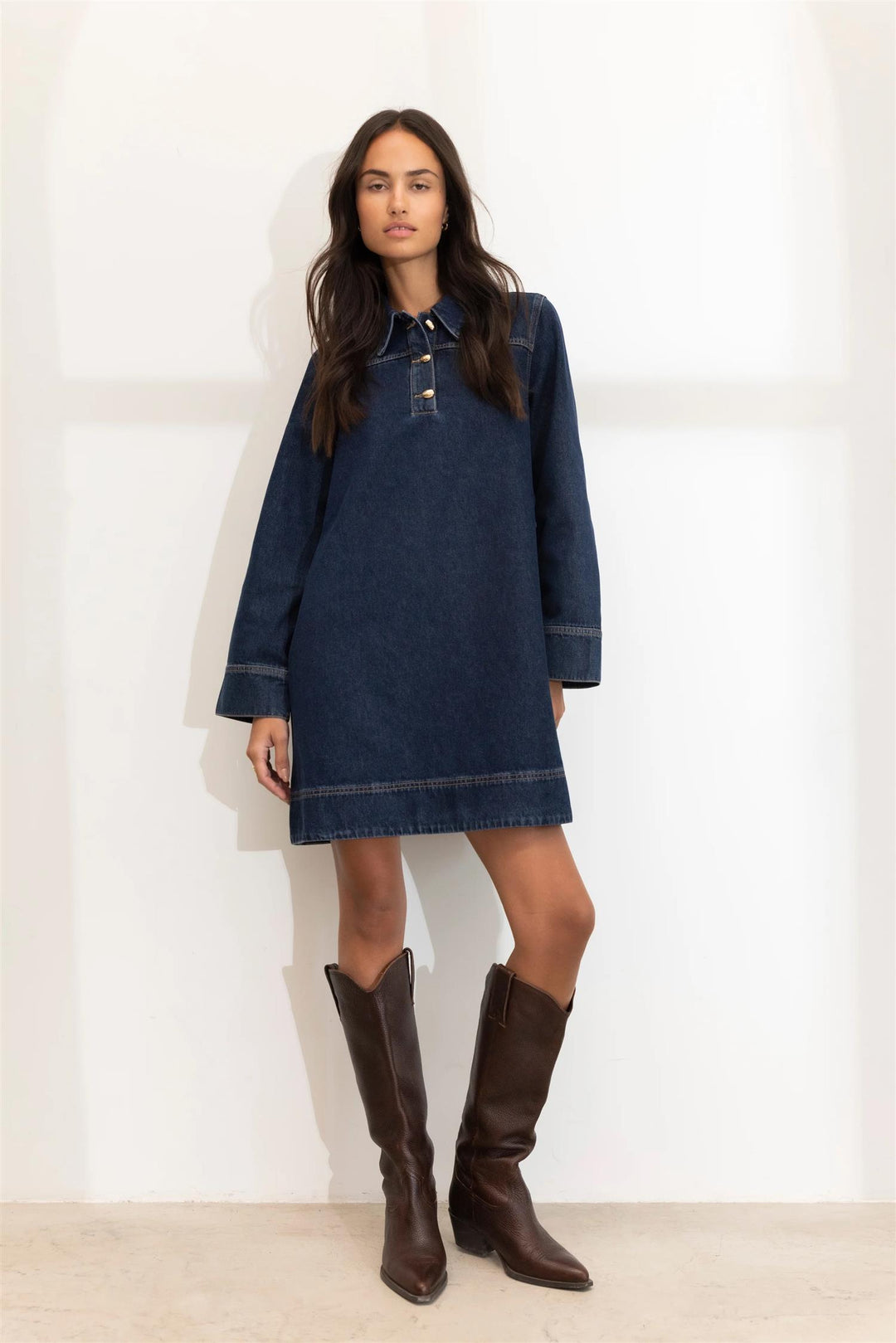 Alba Dress  Dark Blue