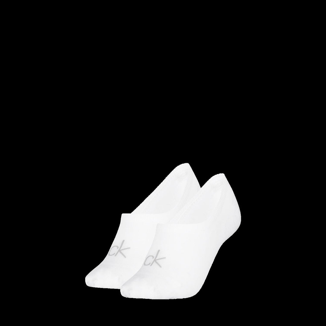 Ck 2pk Footie high cut  White