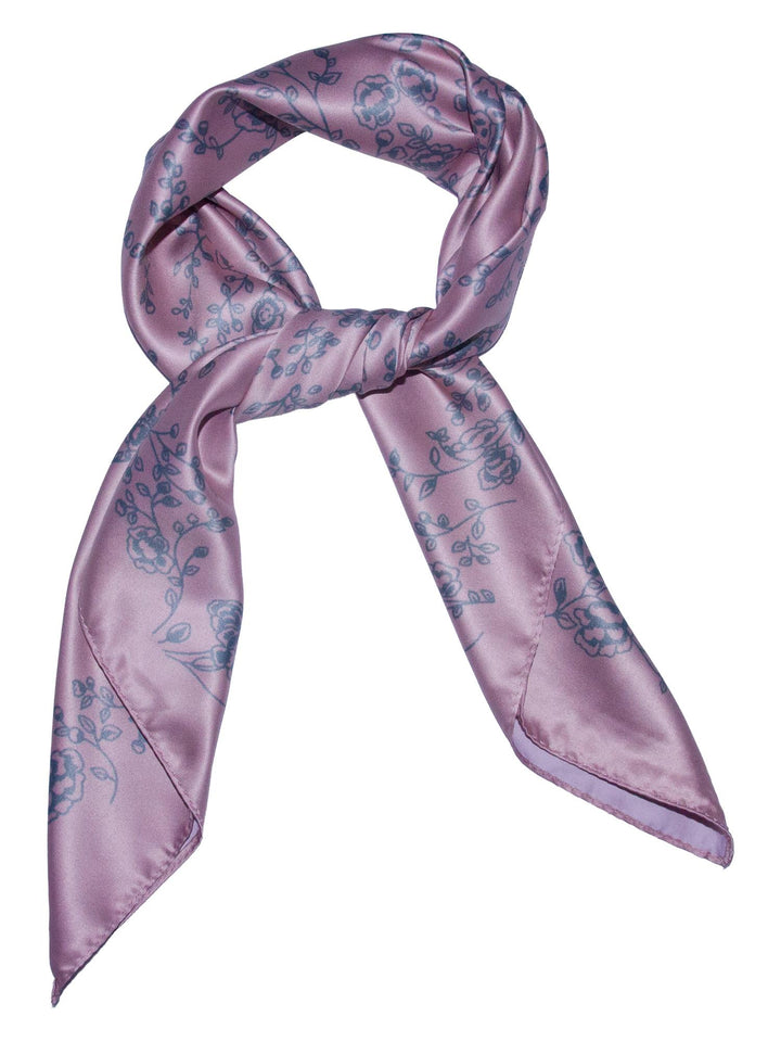 Skjerf m/grener 70x70  Rosa