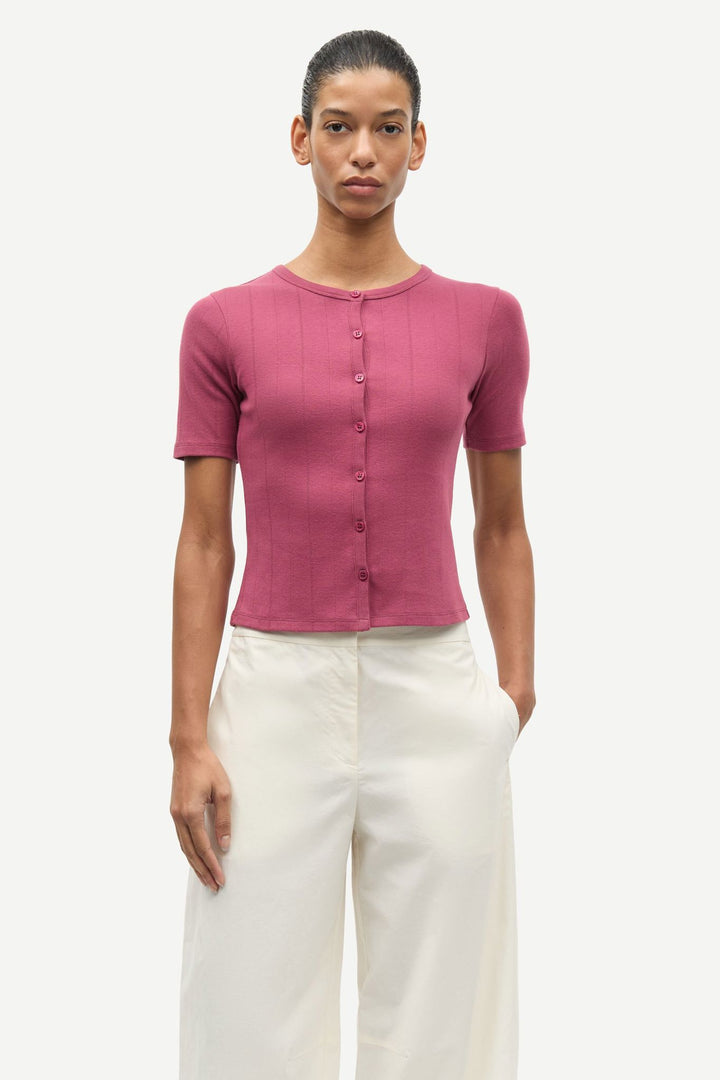 Sajuni Ss Cardigan 15901  Dry Rose