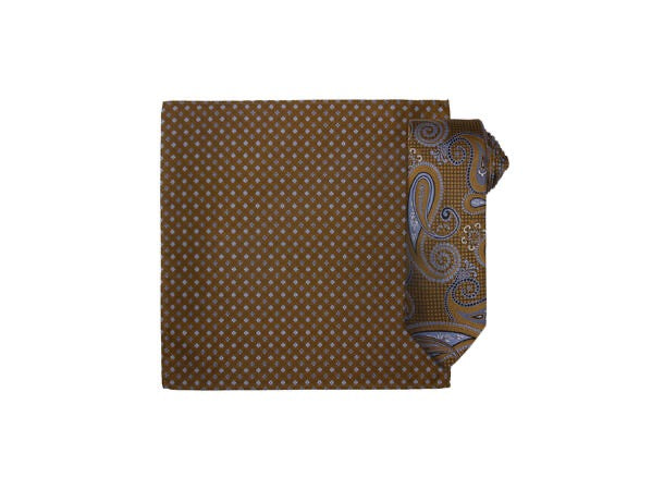 Santi silkeslips m/hanky  Cognac