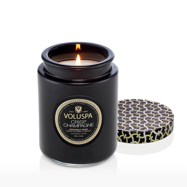 LARGE JAR CANDLE 100 TIM  Crisp Champagne