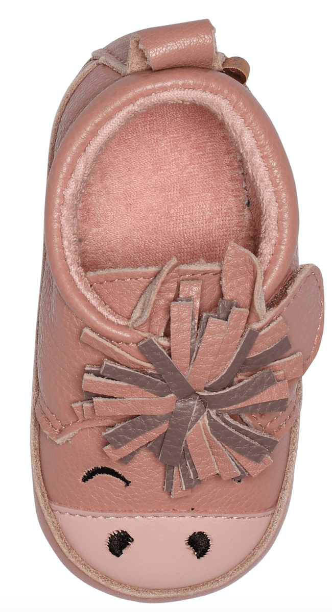 HORSE LEATHER SLIPPERS  Ash Rose