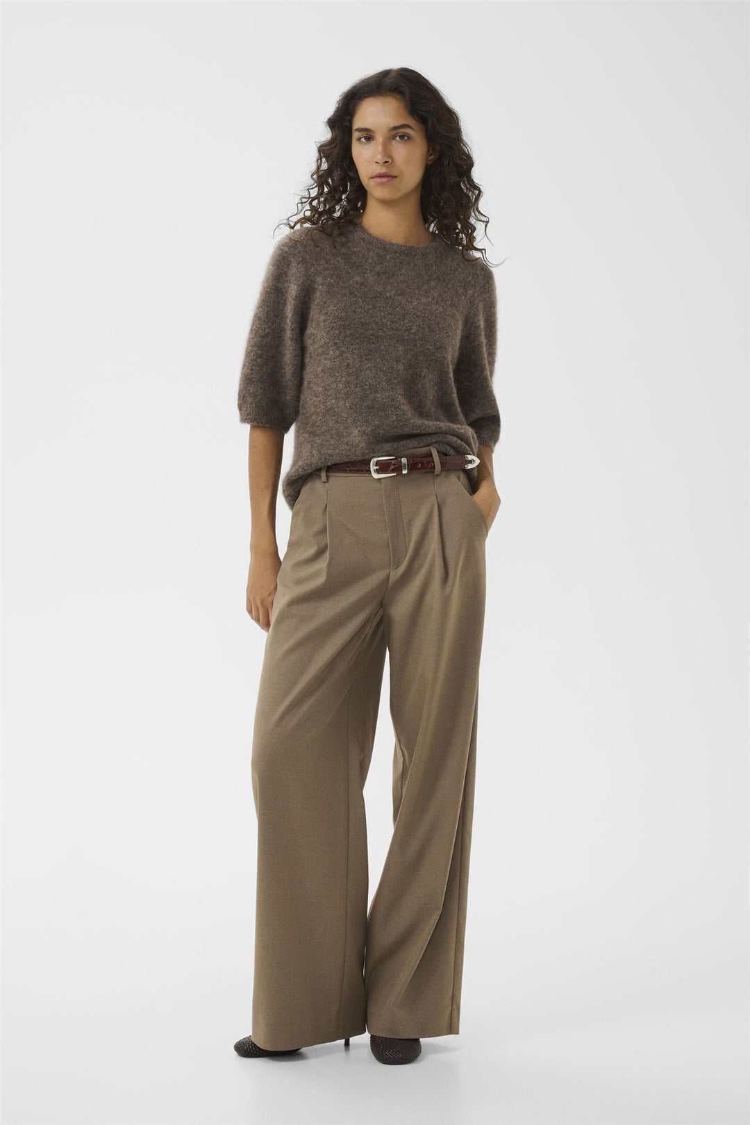 Debbie Ss Tee  Chestnut Melange