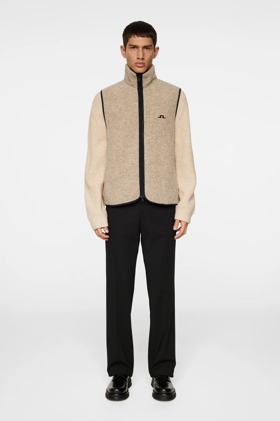 Duncan wool fleece vest  Moonbeam
