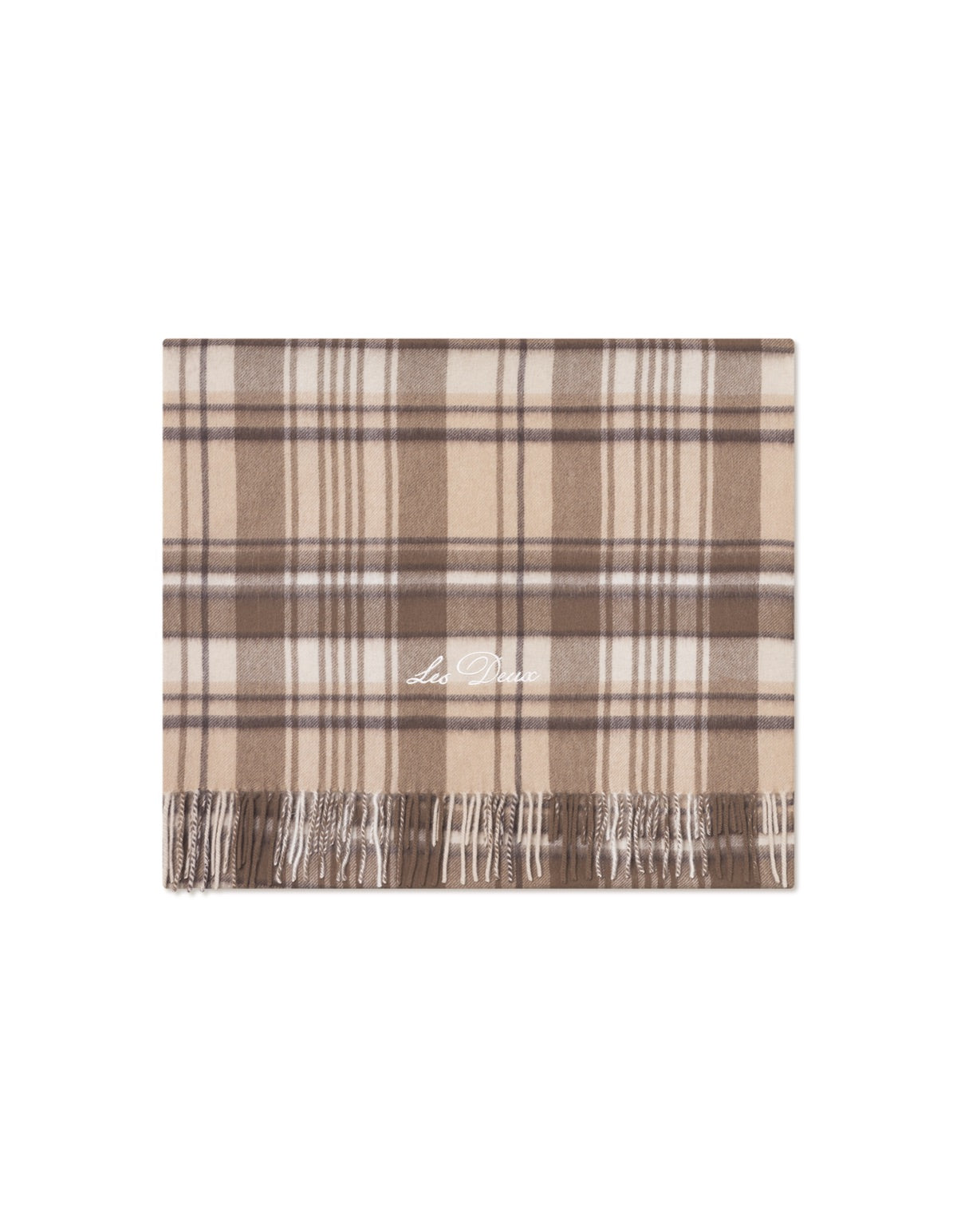 Les Deux Check Wool Scarf Irish Cream – Capone