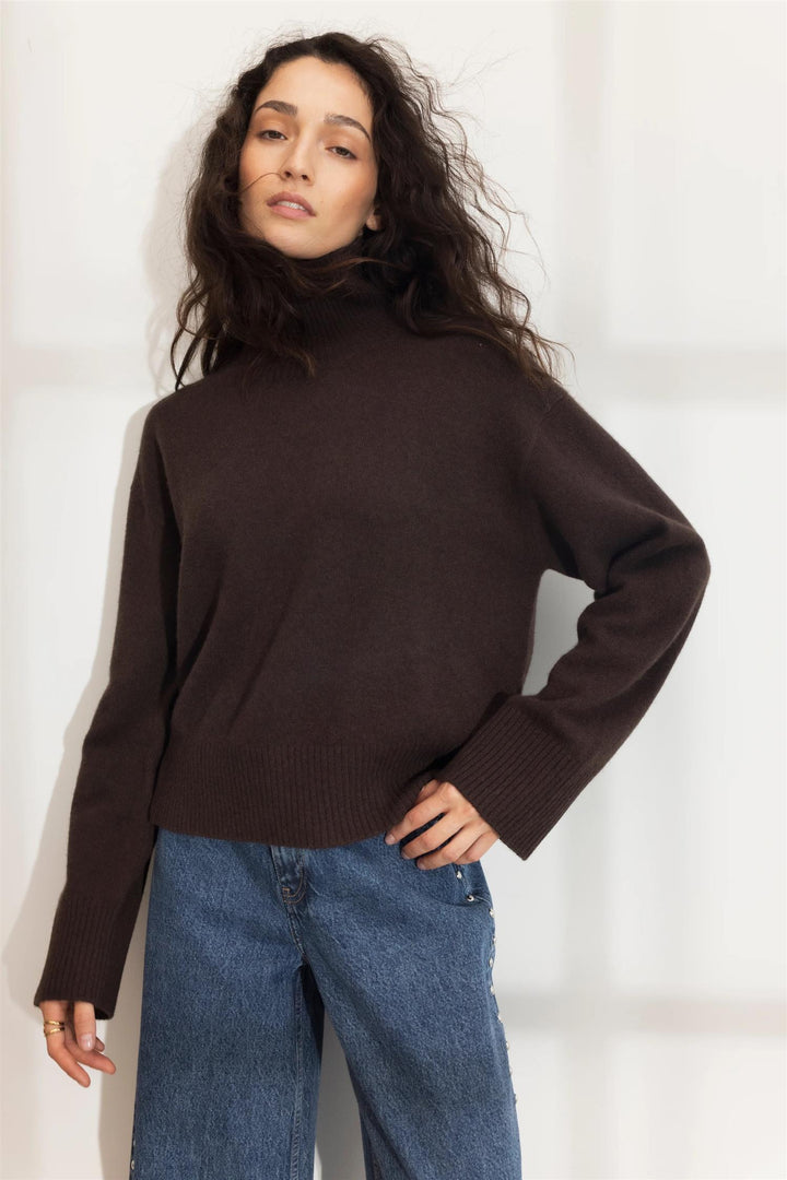 Abigail Knit  Dark Brown
