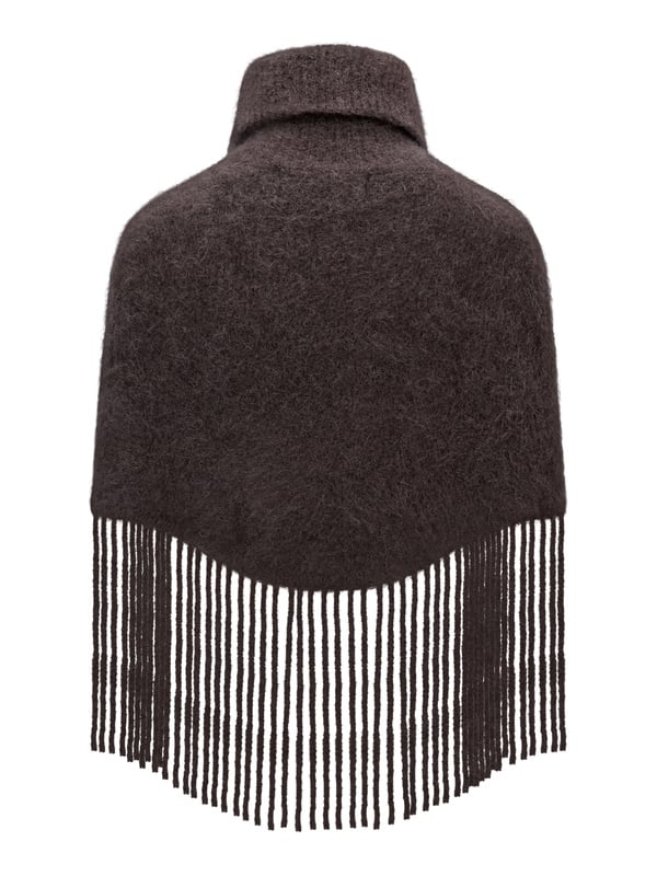 Nikola Chunky Poncho  Dark Brown