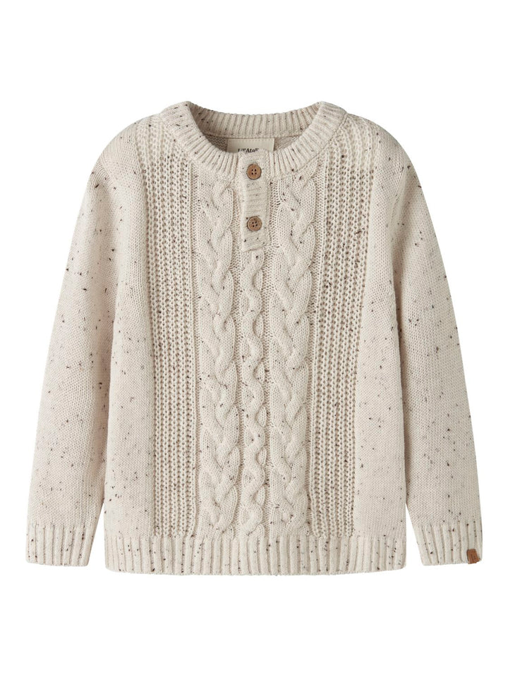 Nmmgalto Kai Ls Knit Lil  Offwhite