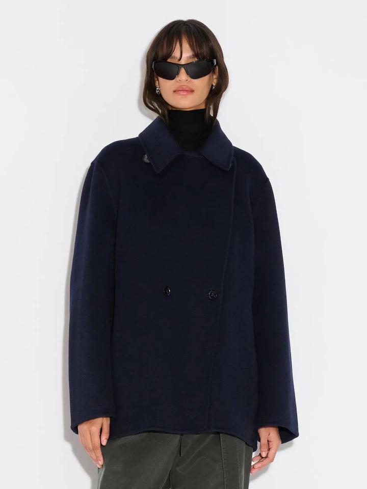 Felsa Wool Peacoat  Dk. Blue