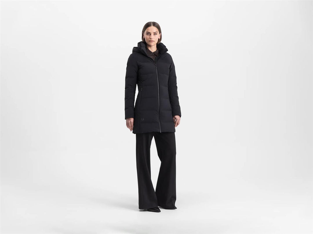 W Enigma Parka Down Collar  Black
