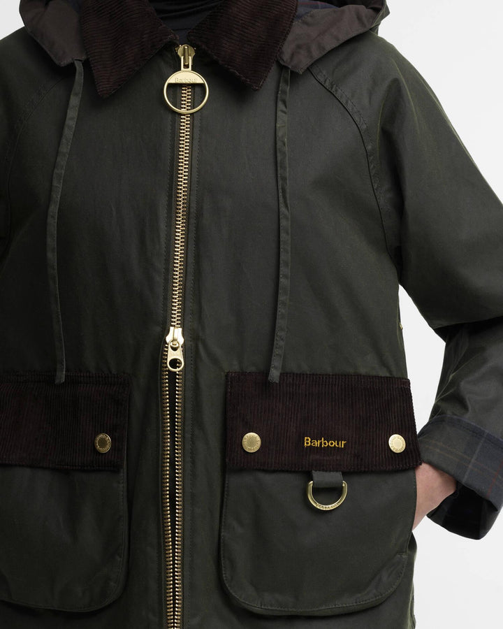 Carville Wax Jacket  Oliven