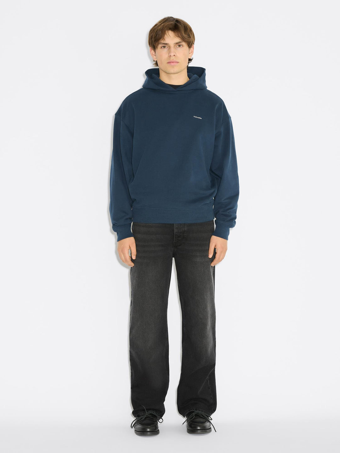 M Relaxed Hoodie  Dk. Blue