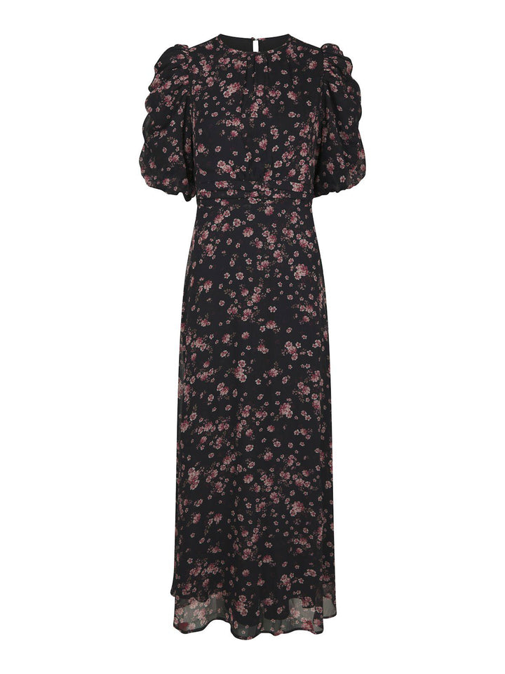 Kikka Mini Flower Dress  Black