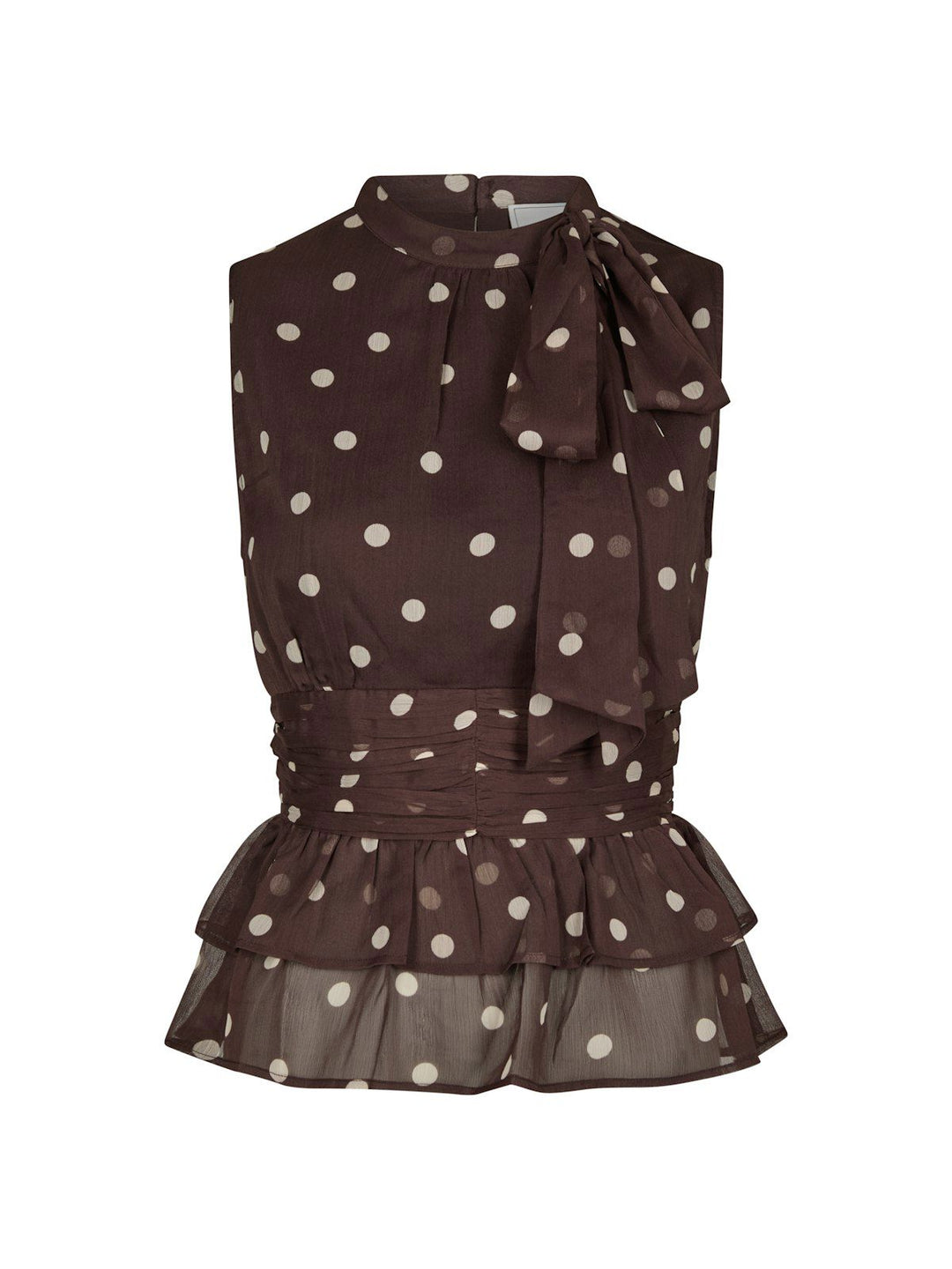 Ansol Big Dot Top  Brown