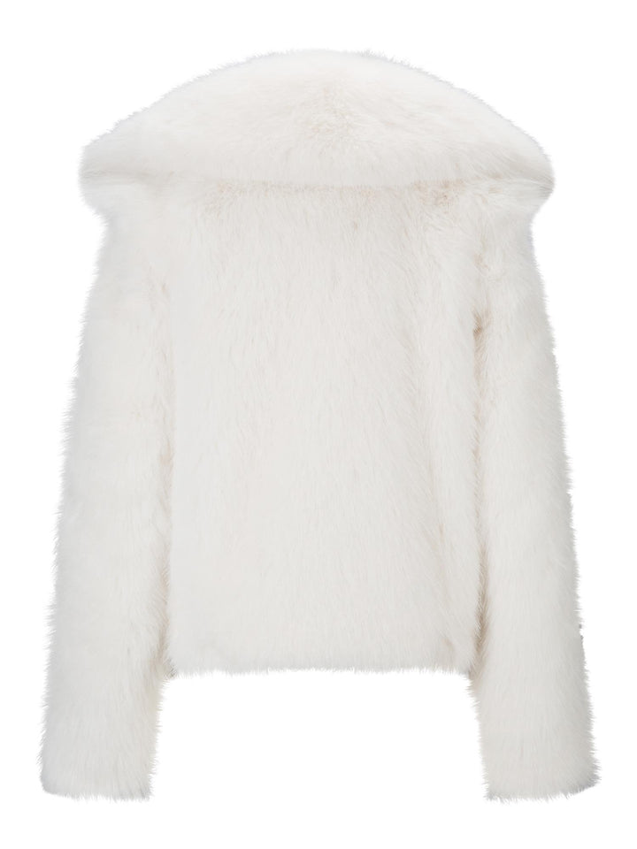 Sofia fake fur jacket  White