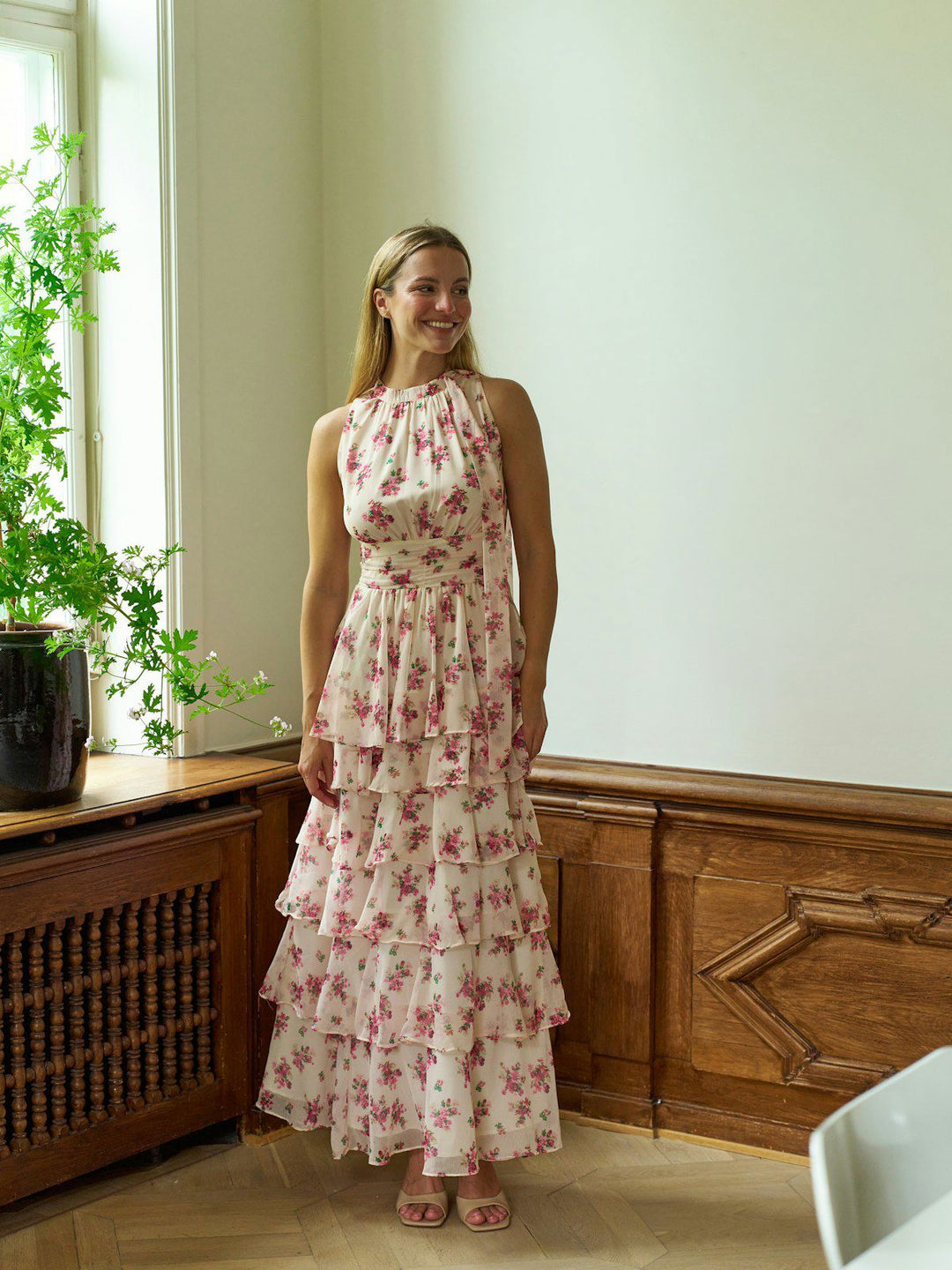Marli Amazing Chiffon Rose Dress  Rose