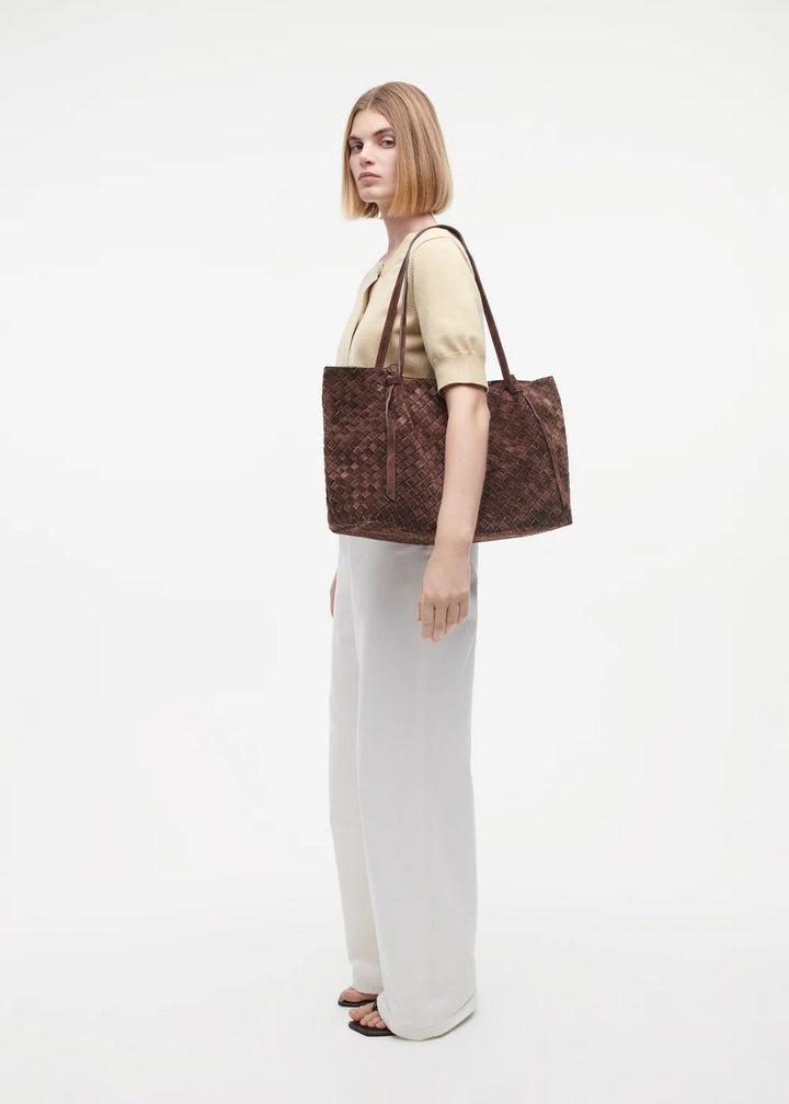 LIANDRA WOVEN GRITTY SUEDE  Mud Brown