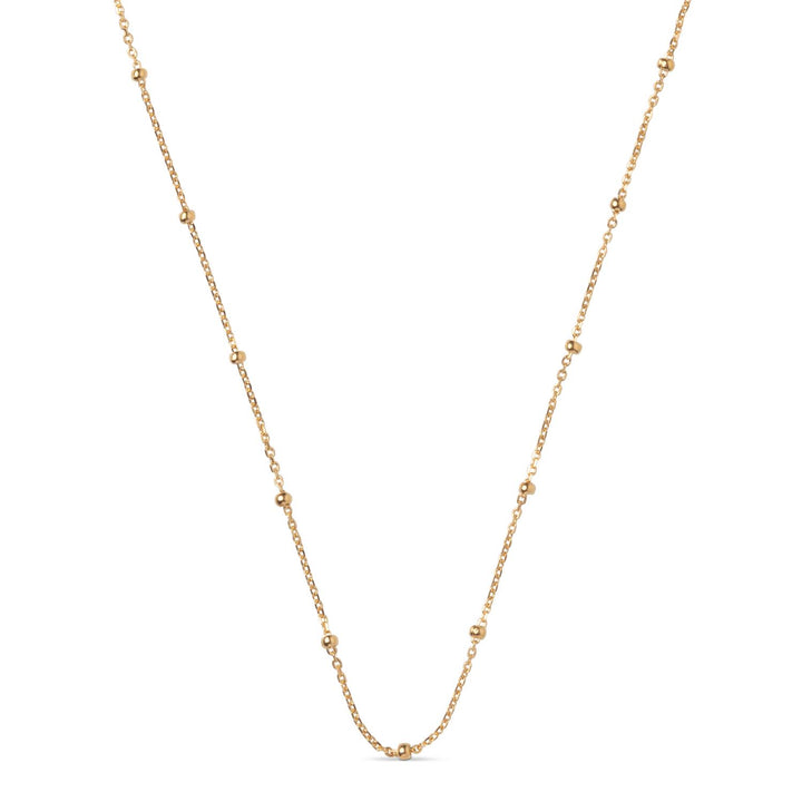 Necklace, Beaded Chain  925S/Gp